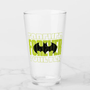 Forever Batman Typografie Symbool Grafisch Glas