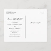 Forever Begins Sauvegarder la date Carte postale p (Dos)