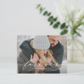 Forever Begins Sauvegarder la date Carte postale p (Debout devant)