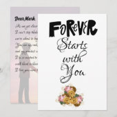 Forever begint bij je Kaart (Voorkant / Achterkant)