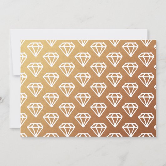 Forever Begint | Gold Save the Date Photo Card (Achterkant)