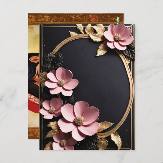 Forever begint hier: prachtige bruiloft uitnodigin briefkaart (Voorkant / Achterkant)