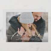 Forever begint sparen de Aankondiging van de Foto  (Voorkant / Achterkant)