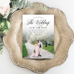 Forever Classic Photo Wedding Invitation FCL<br><div class="desc">Design moderne © berryberrysweet Printable digital files and matching items are available ! Visit our site internet at www.berryberrysweet.com for more details !</div>