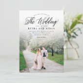 Forever Classic Photo Wedding Invitation FCL (Debout devant)