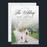 Forever Classic Photo Wedding Invitation FCL<br><div class="desc">Design moderne © berryberrysweet Printable digital files and matching items are available ! Visit our site internet at www.berryberrysweet.com for more details !</div>