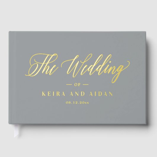 Forever Classic Wedding Bewerkbare kleur Gastenboek (Voorkant)