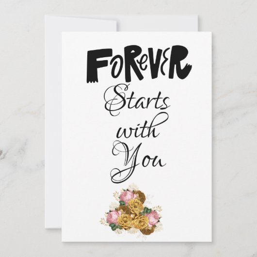 Forever Commence Avec Votre Carte (Devant)