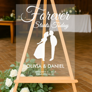 Forever démarre aujourd'hui Mariage Bienvenue