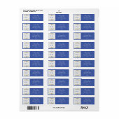 Forever - Deux Coeurs - Un Étiquette de adresse d' (Feuille entière)