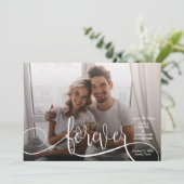 FOREVER Elegant Photo Wedding Save the Date (Staand voorkant)