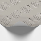 Forever en een dag gedicht bruiloft cadeaupapier (Hoek)