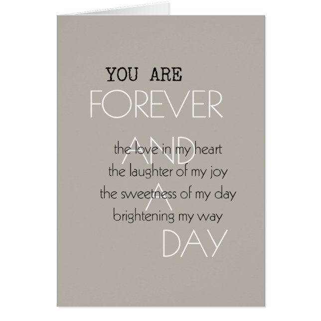 Forever en een daggedicht (Voorkant)