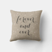 Forever en Ever Burlap Cushion Kussen (Achterkant)