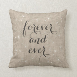 Forever en Ever Burlap Cushion Kussen