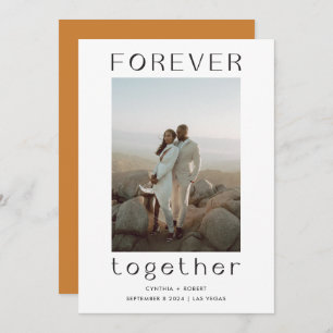Forever Ensemble Faire-part Mariage de bronze