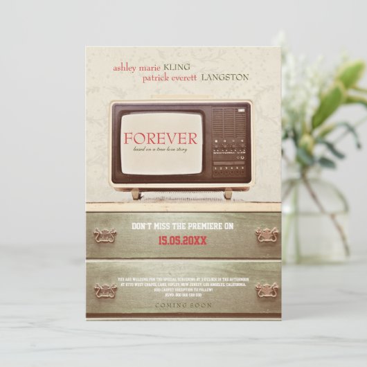 FOREVER - Faire-part de mariage (Debout devant)