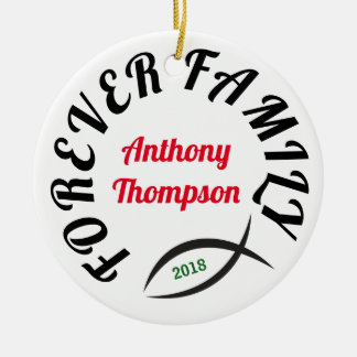 Forever Familie Christelijke adoptie Gift Keramisch Ornament