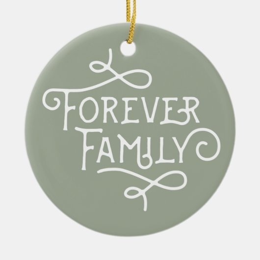 Forever Family Custom Tree Ornament (Voorkant)