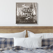 Forever Family LDS Temple Custom Wall Art Canvas Afdruk (Insitu (Slaapkamer))