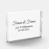 Forever & forever voeg koppelnaam datum liefde bed fotoblokken (Links)