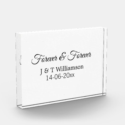 Forever & forever voeg koppelnaam datum liefde bed fotoblokken (Links)