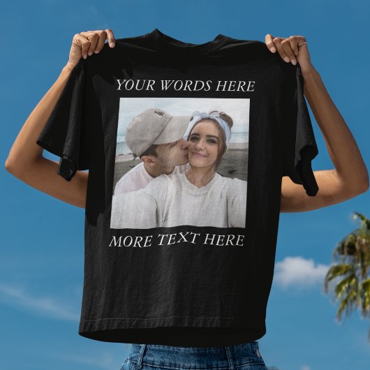 Forever Framed Custom Photo & Message T-Shirt