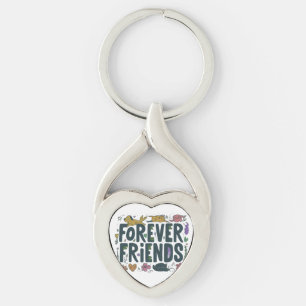 Forever Friends beroemd gemaakt door Twisted Heart Sleutelhanger