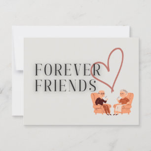 Forever Friends: Briefkaart voor koffie en thee