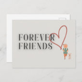 Forever Friends : Carte postale de chien (Devant / Derrière)