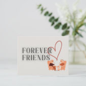 Forever Friends : Carte postale thé/café (Debout devant)