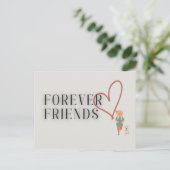 Forever Friends: Dog Postcard Briefkaart (Staand voorkant)
