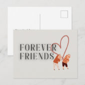 Forever Friends : exercice carte postale (Devant / Derrière)
