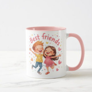 Forever Friends: hartverwarmende illustratie voor  Mok