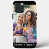 Forever Friends Heart Typografie Case-Mate iPhone Case (Achterkant)