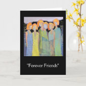 "Forever Friends" Opmerking Kaart (Gele Bloem)