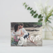 Forever geborsteld sparen de Mededeling van de Dat Aankondigingskaart (Staand voorkant)