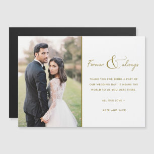 Forever Gold Elegant Photo Weddenschap Hartelijk d