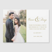 Forever Gold Elegant Photo Weddenschap Hartelijk d (Voorkant)