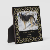 Forever Gouden Lijst Huisdier Herdenking Template Fotoplaat (Voorkant)