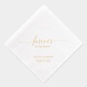 Forever Hearts | Écriture élégante funérailles mém (Droite)