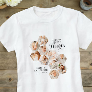Forever Hearts Memorial Modern 10 foto's T-shirt