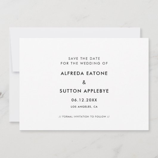 Forever heeft een mooie ring voor het fotohuwelijk aankondiging (Achterkant)