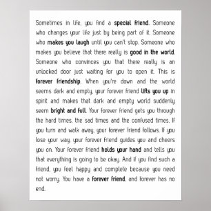 Forever heeft geen einde poster