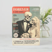 FOREVER Huwelijksgazette Uitnodiging (Staand voorkant)