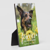 Forever in het hart Persoonlijk Gepersonaliseerd F Fotoplaat (Zijkant)