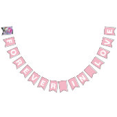 Forever in Love Simple Pink Wedding Vlaggetjes (Alle)