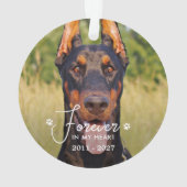 Forever in my Heart Custom Pet Dog Photo Memorial (dos)