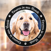 Forever in ons hart Aangepast fotopapier Memorial Raamsticker (Vel 2)