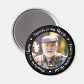 Forever in ons hart Aangepaste foto Memorial Magneet (Voorkant / Achterkant)